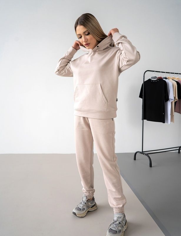 Жіночий спортивний костюм Teamv OVERSIZE 23 Пісочний