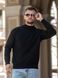 Мужской джемпер вязаный хлопковый гольф Basic Jumper черный