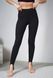 Женские лосины теплые на флисе Nylon Fit Черные