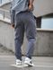 Штаны спортивные мужские брюки летние из хлопковой плащёвки TENCEL штаны джоггеры прямые Серые