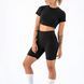 Женские велосипедки из рубчика Teamv Fitnes Черные