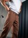 Мужские прямые штаны из коттона Teamv Jeans Casual Коричневые