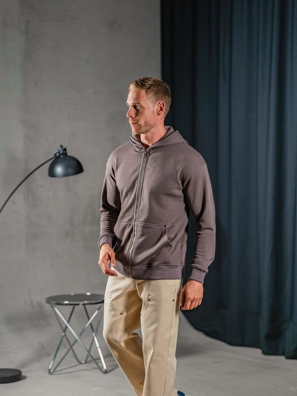 Чоловіча кофта на блискавці Teamv Oversize ZIP Мокко