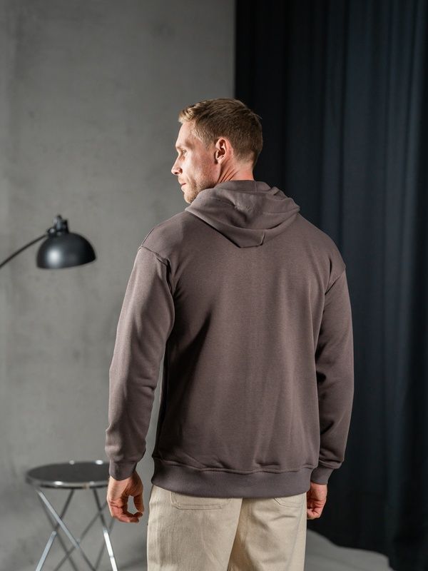 Чоловіча кофта на блискавці Teamv Oversize ZIP Мокко
