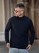 Мужской джемпер вязаный хлопковый гольф Basic Jumper темно-синий
