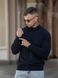 Мужской джемпер вязаный хлопковый гольф Basic Jumper темно-синий