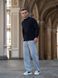 Мужской джемпер вязаный хлопковый гольф Basic Jumper темно-синий