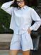 Жіночі шорти лляні Tencel Linen блакитні