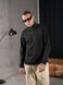Чоловічий теплий світшот із коміром на блискавці Teamv Collar Zip Чорний