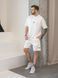 Мужской летний костюм с футболкой Teamv Oversize 32 Белый