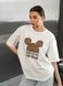 Жіноча футболка оверсайз з бавовни Mickey teamv Біла
