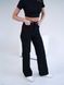 Женские прямые брюки Teamv COTON TWILL Черные