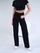 Женские прямые брюки Teamv COTON TWILL Черные