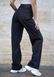 Джинси жіночі прямі на кожен день Teamv Denim Wide Чорні