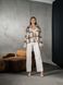Сорочка у клітку жіноча тепла Teamv Oversize Коричнева