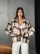 Сорочка у клітку жіноча тепла Teamv Oversize Коричнева