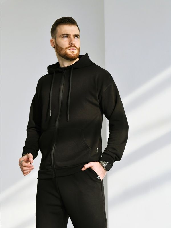 Чоловічий костюм на блискавці TM Zipper Petlia Чорний
