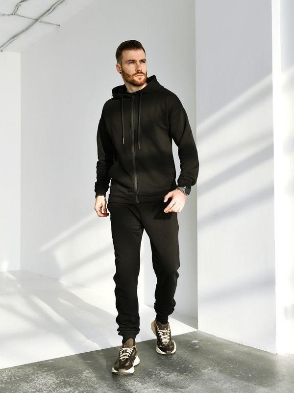 Чоловічий костюм на блискавці TM Zipper Petlia Чорний