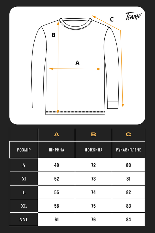 Чоловічі футболки з довгим рукавом Long sleeve Teamv Бежевий