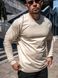 Чоловічі футболки з довгим рукавом Long sleeve Teamv Бежевий