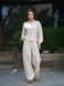 Рубашка женская летняя льняная Tencel Linen Бежевая