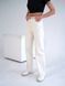 Женские прямые брюки Teamv COTON TWILL Кремовые