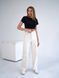 Женские прямые брюки Teamv COTON TWILL Кремовые