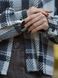Рубашка в клетку женская теплая Teamv Oversize Серая