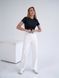 Женские прямые брюки Teamv COTON TWILL Белые